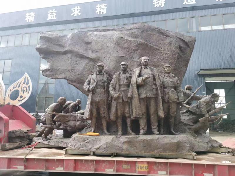 曲陽縣德天園林雕塑-鑄銅人物雕塑案列